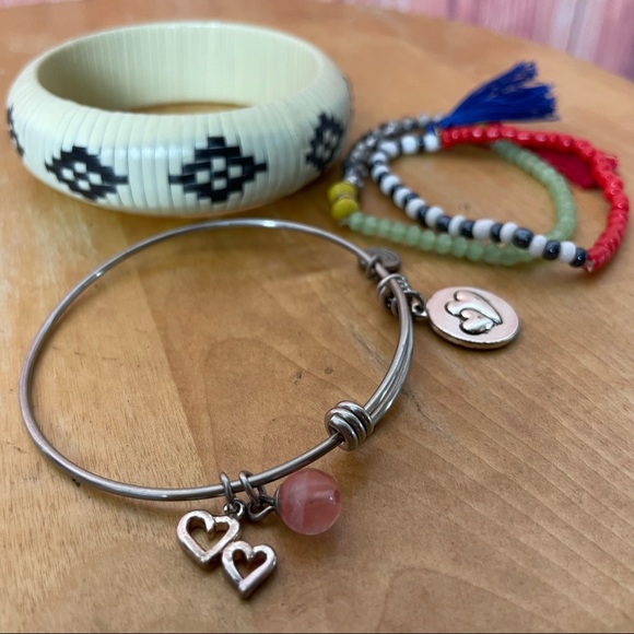 Set of Three Boho Native American Bracelets (Three Pieces) - Picture 1 of 14